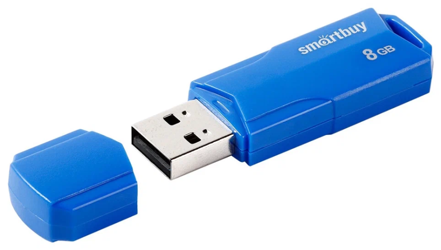 Накопитель SmartBuy Clue SB8GBCLU-BU USB2.0 Flash Drive 8Gb (RTL) - фото 1 - id-p222319263