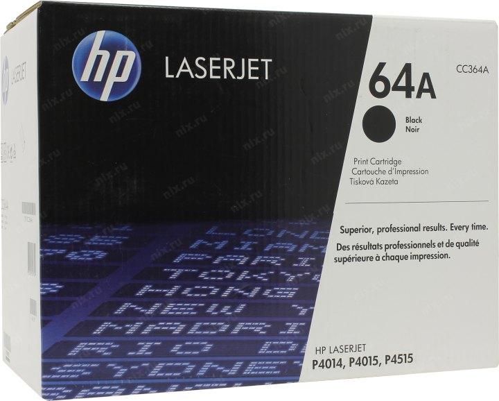 Картридж HP CC364A (№64A) Black для HP LaserJet P4014/4015/4515 - фото 1 - id-p210227859