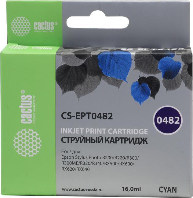 Картридж струйный Cactus CS-EPT0483 пурпурный (14.4мл) для Epson Stylus Photo R200/R220/R300/R320/R340/ - фото 1 - id-p212726647