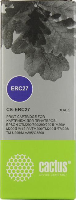 Картридж Cactus CS-ERC27 Black для Epson CTM290/390/G5800 - фото 1 - id-p212722177