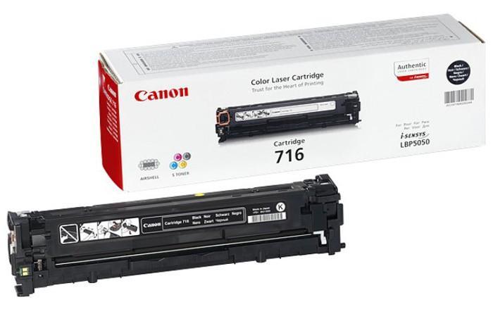 Картридж лазерный Canon 716BK 1980B002 черный (2300стр.) для Canon LBP-5050/5050N - фото 1 - id-p212703759