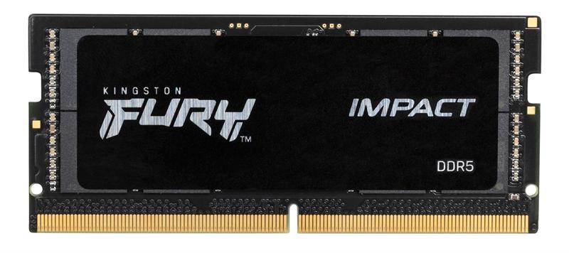 Оперативная память Kingston DDR5 8GB 4800MT/s CL38 SODIMM FURY Impact PnP - фото 1 - id-p216355513