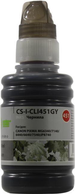 Чернила Cactus CS-I-CLI451GY серый 100мл для Canon Pixma iP8740/MG6340/MG6440/MG6640/MG7140/MG7540 - фото 1 - id-p212726741