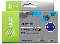 Картридж струйный Cactus CS-EPT1032 голубой (14мл) для Epson Stylus Office T1100/TX510/TX510fn/TX550/TX550w