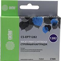 Картридж струйный Cactus CS-EPT1282 голубой (7мл) для Epson Stylus S22/S125/SX420/SX425/Office BX305