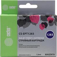 Картридж струйный Cactus CS-EPT1283 пурпурный (7мл) для Epson Stylus S22/S125/SX420/SX425/Office BX305