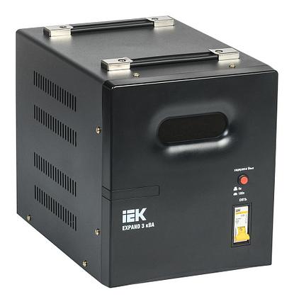 Стабилизатор напряжения IEK Expand 3кВА однофазный черный (IVS21-1-003-11), фото 2