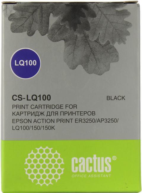 Картридж Cactus CS-LQ100 Black для Epson LQ-100/150/150K/ER3250/AP3250 - фото 1 - id-p212721552