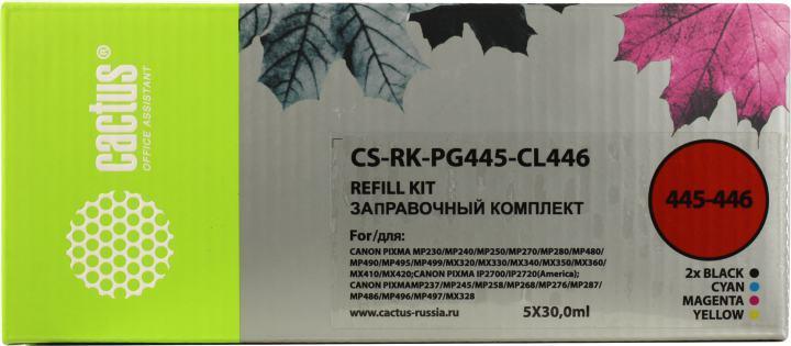 Заправочный комплект Cactus CS-RK-PG445 Black (2x30мл) для Canon Pixma MG2440/MG2540/IP2840 - фото 1 - id-p212698381