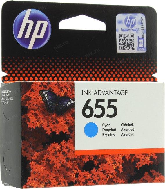 Картридж HP CZ110AE (№655) Cyan для принтеров HP DJ IA 3525/4615/4625/5525/6525 - фото 1 - id-p211966523