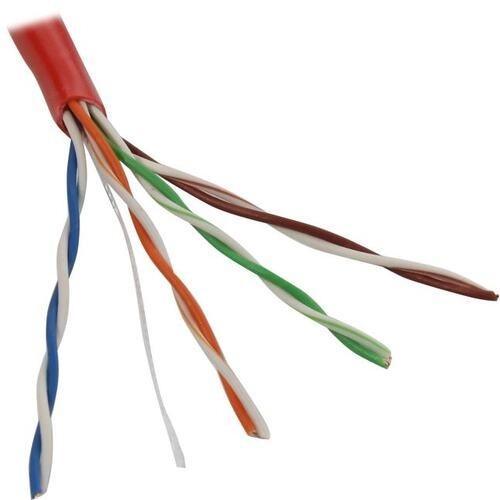 5bites Кабель US5505-100A-RD UTP / SOLID / 5E / 24AWG / CCA / PVC / RED / 100M - фото 1 - id-p212714885
