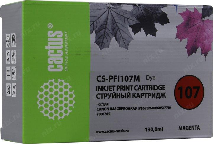 Картридж Cactus CS-PFI107M Magenta для Canon iPF670/680/685/770/780/785 - фото 1 - id-p212698388