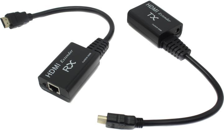 Удлинитель Orient VE044 HDMI Extender (HDMI 19M- RJ45 - HDMI 19M до 60м) - фото 1 - id-p212731100