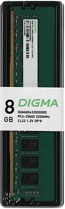 Память DDR4 8Gb 3200MHz Digma DGMAD43200008D RTL PC4-25600 CL22 DIMM 288-pin 1.2В dual rank Ret, фото 2