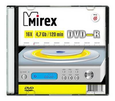 Диск DVD-R Disc Mirex 4.7Gb 16x 202363 - фото 1 - id-p214261659
