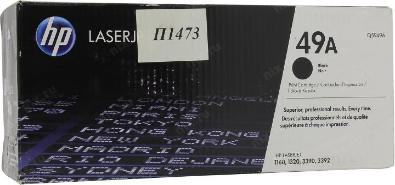 Тонер-картридж HP LaserJet Q5949A Black Print Cartridge - фото 1 - id-p214272477