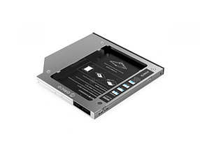 Переходник Optibay ORICO-M95SS-SV для установки в ноутбук/моноблок SSD/HDD SATA вместо DVD-привода (9mm),