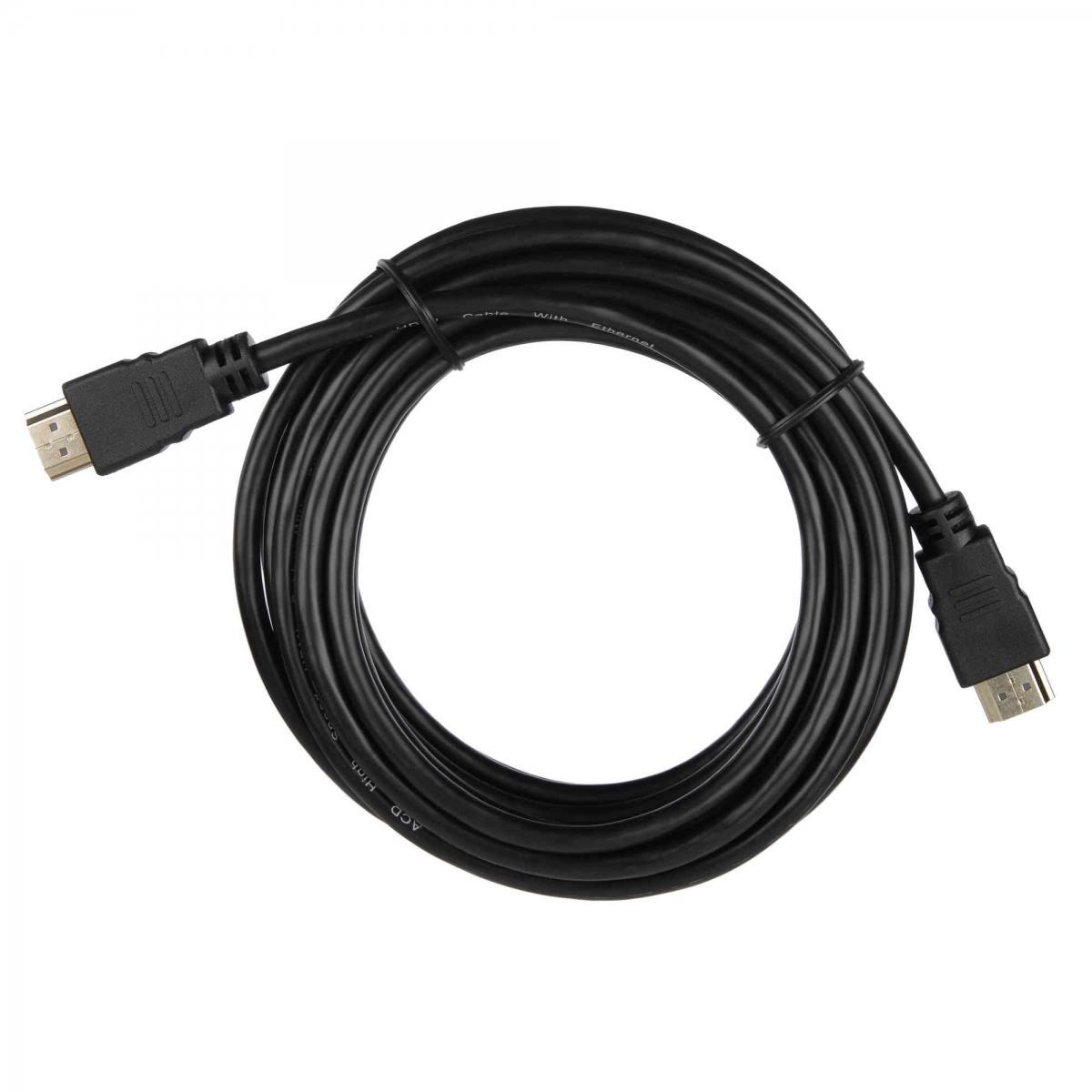Кабель ACD-DHHM1-50B HDMI 1.4, Golden Plated,19m/19m, Черный, 5м (742200) - фото 1 - id-p220041482