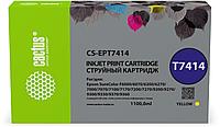 Картридж струйный Cactus CS-EPT7414 T7414 желтый (1000мл) для Epson SureColor SC-F6000/6200/7000