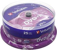 Диск DVD+R Disc Verbatim 4.7Gb 16x уп. 25 шт на шпинделе 43500