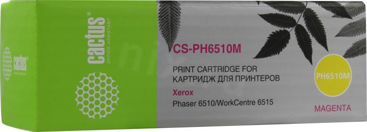 Картридж Cactus CS-PH6510M Magenta для Xerox Phaser 6510 WorkCentre 6515 - фото 1 - id-p212712870