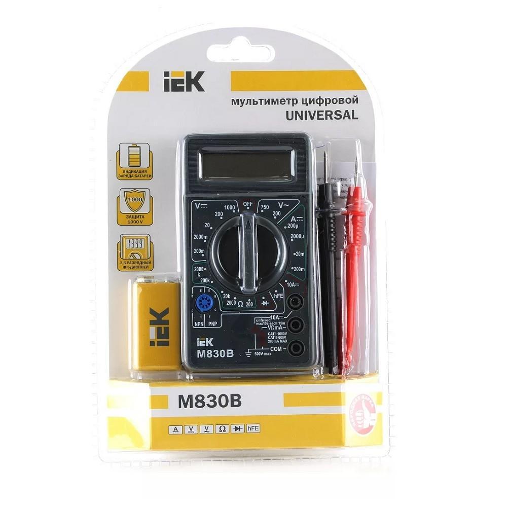 Цифровой мультиметр IEK Universal M830B 6073763 TMD-2B-830 - фото 1 - id-p212709967