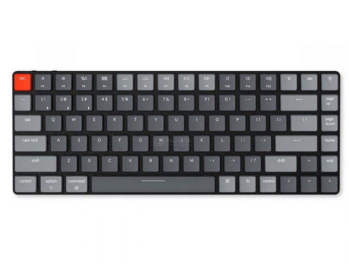 Клавиатура механическая беспроводная Keychron K3E2, Bluetooth, RGB, Blue Switch, Черный/Серый - фото 1 - id-p214261968