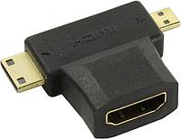 Smartbuy A-119 Переходник HDMI (F) - miniHDMI (M)+microHDMI (M)