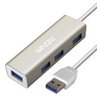 HUB GR-517UB Ginzzu USB 3.0, 4 порта USB3.0, 20см кабель