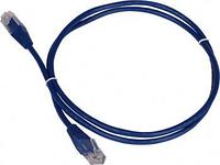 Патч-корд Lanmaster TWT-45-45-0.5-BL UTP вилка RJ-45-вилка RJ-45 кат.5е 0.5м синий ПВХ (уп.:1шт)