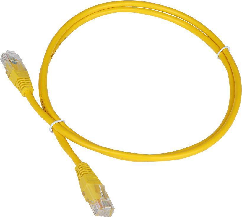 Патч-корд Lanmaster TWT-45-45-1.0-YL UTP вилка RJ-45-вилка RJ-45 кат.5е 1м желтый ПВХ (уп.:1шт) - фото 1 - id-p212711788