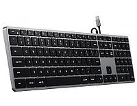 Клавиатура проводная Satechi Slim W3 Wired Backlit Keyboard ST-UCSW3M-RU, USB Type-C, Серый космос