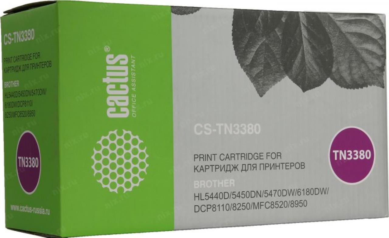Картридж Cactus CS-TN3380 для Brother HL-5440/5450/5470/6180 DCP-8110/8250 MFC-8520/8950 - фото 1 - id-p212698411