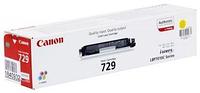 Canon Cartridge 729Y 4367B002 Тонер картридж для LBP 7010C, Желтый, 1000стр. (GR)