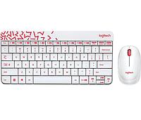 Клавиатура+Мышь Logitech MK240 Nano 920-008212 White-Red