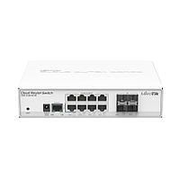 Коммутатор MikroTik Cloud Router Switch 112-8G-4S-IN with QCA8511 400Mhz CPU, 128MB RAM, 8xGigabit LAN, 4xSFP,