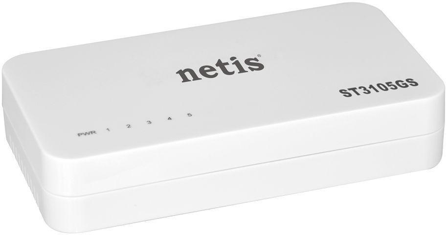 Коммутатор netis ST3105GS Gigabit Ethernet Switch (5UTP 1000Mbps)