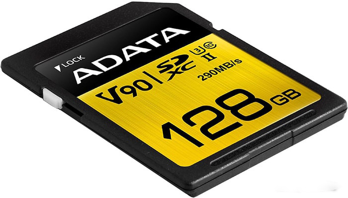 Карта памяти SDXC 128 Gb A-DATA Premier ONE (ASDX128GUII3CL10-C) (128 ГБ, класс 10, UHS-I (класс U3), V90) - фото 1 - id-p220868043