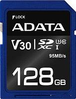 Карта памяти SDXC 128 Gb A-DATA Premier Pro (ASDX128GUI3V30S-R) (128 ГБ, класс 10, UHS-I (класс U3), V30)