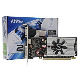 Видеокарта 1Gb PCI-E DDR3 MSI N210-1GD3/LP (RTL) D-Sub+DVI+HDMI GeForce 210