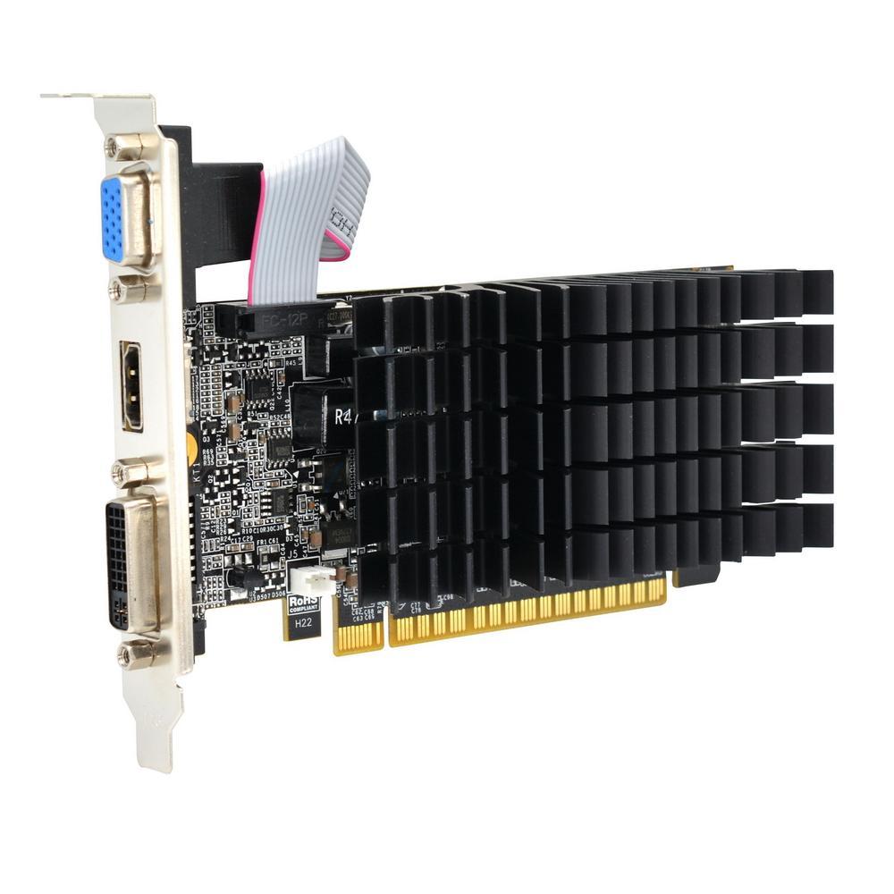 Видеокарта 1Gb PCI-E GDDR3 AFOX AF210-1024D3L5-V2 (RTL) D-Sub+DVI+HDMI GeForce G210 - фото 1 - id-p212723153