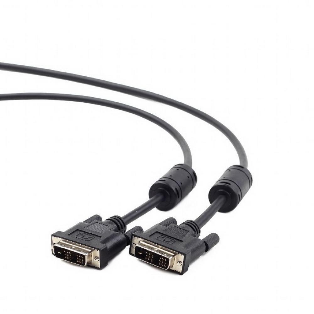Кабель DVI-D single link Gembird/Cablexpert , 19M/19M, 1.8м, черный, экран, феррит.кольца, пакет (CC-DVI-BK-6) - фото 1 - id-p212711226
