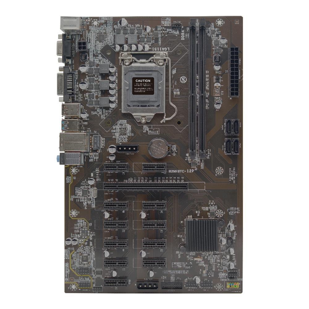 Материнская плата Afox AFB250-BTC12EX RTL Motherboard Intel B250 LGA1151, BTC Version, Dual Channel - фото 1 - id-p220870378