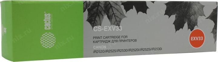 Тонер-картридж Cactus CS-EXV33 для Canon iR2520/2525/2530/2520i/2525i/2530i - фото 1 - id-p211966645
