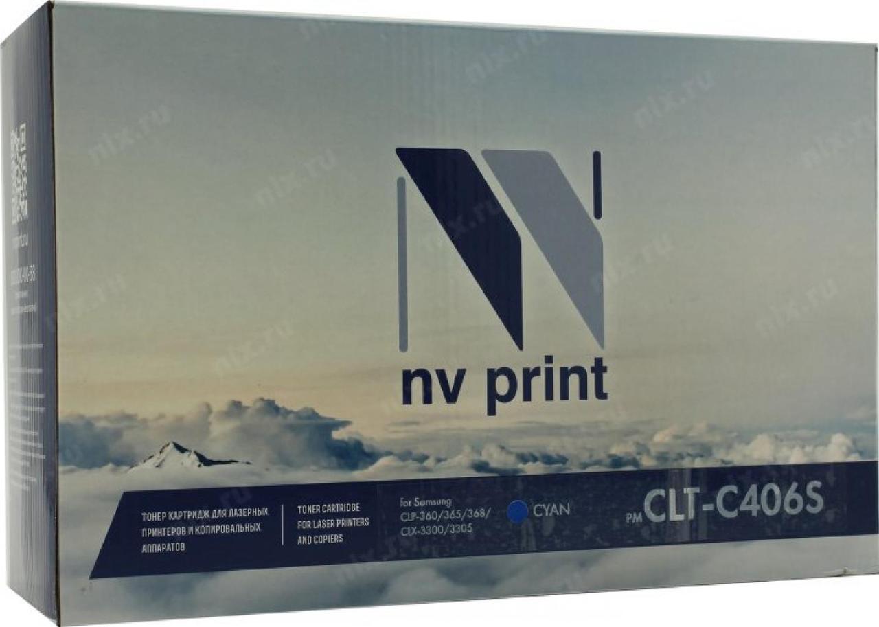Картридж NV-Print CLT-C406S Cyan для Samsung CLP-360/365/368 CLX-3300/3305 - фото 1 - id-p222074848