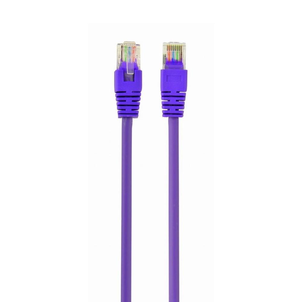 Патч-корд UTP Cablexpert PP12-0.5M/V кат.5e, 0.5м, литой, многожильный (фиолетовый) - фото 1 - id-p219837076