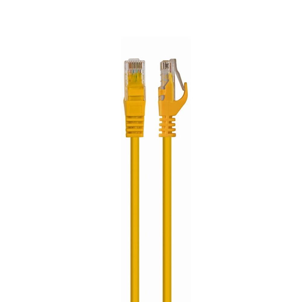 Патч-корд UTP Cablexpert PP6U-0.5M/Y кат.6, 0.5м, литой, многожильный (жёлтый) - фото 1 - id-p214860627