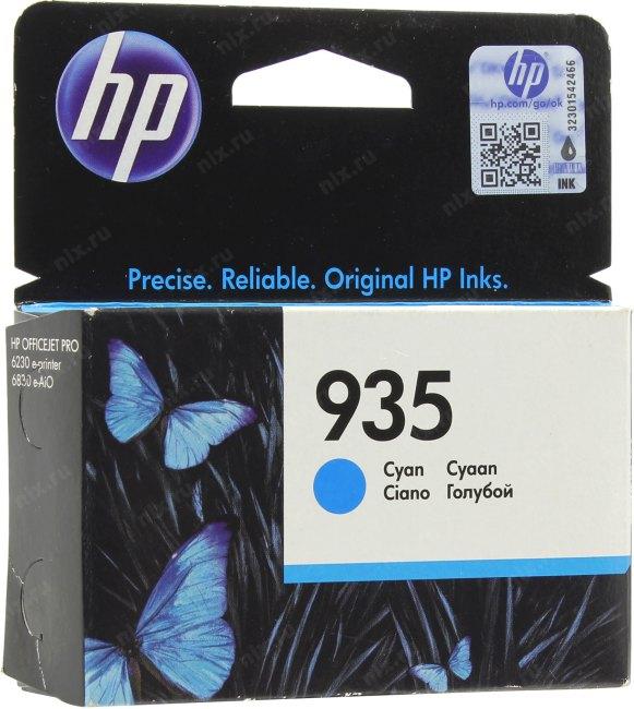Картридж струйный HP 935 C2P20AE голубой для HP OJ Pro 6830 - фото 1 - id-p212704663