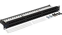 Патч-панель Lanmaster TWT-PP48/1U-U6 19" 1U 48xRJ45 кат.6 UTP