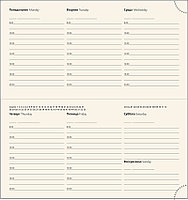 Еженедельник полудатированный V71 9х17 см NEBRASCA черный без среза